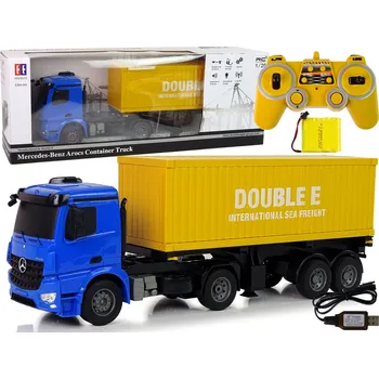 RC model auta Mamido Velký nákladní automobil na dálkové ovládání R/C Mercedes Arocs 1:20 modrý