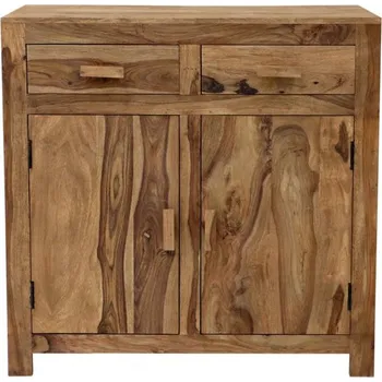 Komoda Indický nábytek - Komoda Kali 90x90x45 z indického masivu palisandr Světle medová