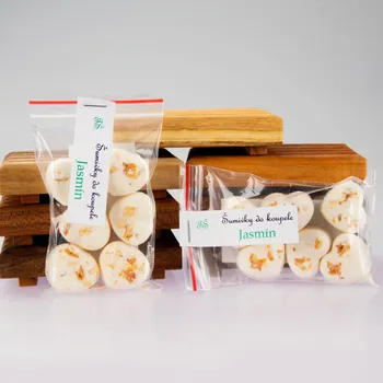 bomba do koupele Šumivky do koupele s JOGURTEM a jasmínovou vůní 45g