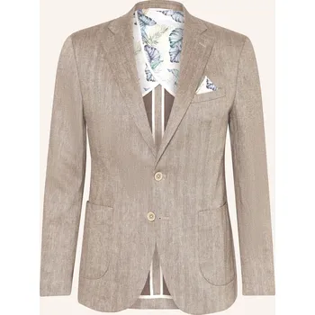 Pánské sako Paul Pánské Oblekové Sako Slim Fit Se Lnem, 820 brown, 94