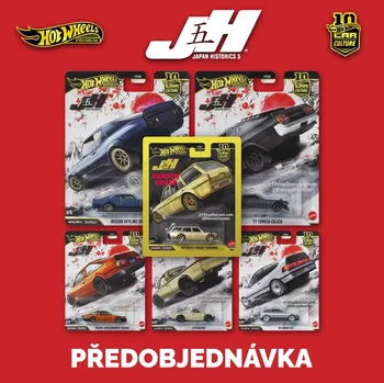 autíčko Hot Wheels Japan Historics 5 - 10 let Car Culture 2026 sada 5ks - Předobjednávka