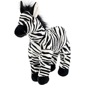 plyšák Mikrotrading Zebra plyšová stojící, 28 cm