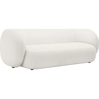 Pohovka Micadoni Bílá bouclé trojmístná pohovka Kate 213 cm