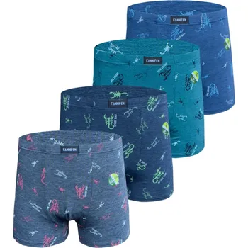 Boxerky PeSaiL Pánské bambusové boxerky - Fannifen CF02 (4ks v balení) Barva: Mix barva, Velikost: M