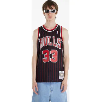 cyklistický dres Dres Mitchell & Ness Chicago Bulls 33 Scottie Pippen Swingman Jersey Black/ Red XXL