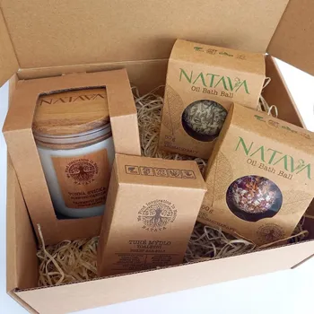 Mýdlo SPA sada NATAVA se svíčkou