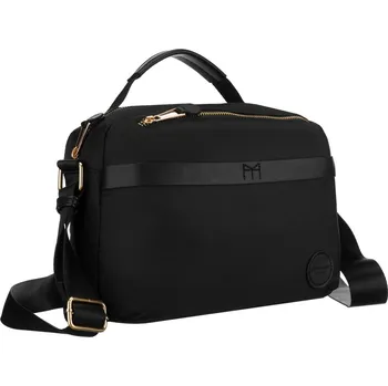 Kabelka nylonová taška přes rameno se zapínáním na zip Barva: Černá