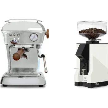 Kávovar Ascaso Dream PID, leštěný hliník + Eureka Mignon Silenzio 55,…