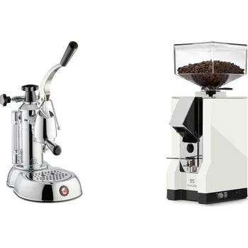 Kávovar La Pavoni Stradivari Lusso + Eureka Mignon Silenzio 55, CR white