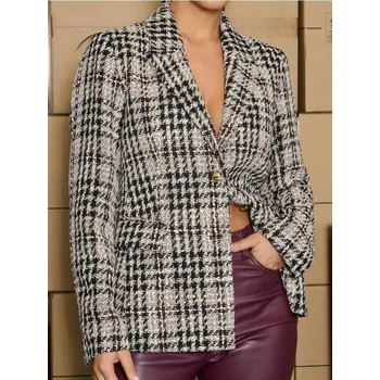 Dámské sako Sinsay - Kostkované dámské sako - vícebarevná - 402GY-MLC - 402GY-MLC-M