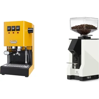 Kávovar Gaggia Classic E24 BC, yellow + Eureka Mignon Silenzio 55, BL…