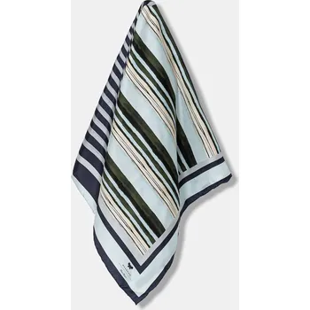 Šátek Hedvábný šátek Weekend Max Mara ONESTO dámský, tmavomodrá barva, 2525546125600 59B, vel. ONE SIZE