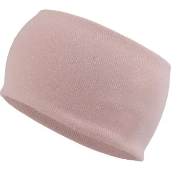 Kojenecká čepice Stoklasa Bavlněná čelenka široká pudrová