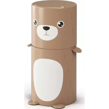 Sedací pytel Dětský box Medvídek s kotouči na sezení