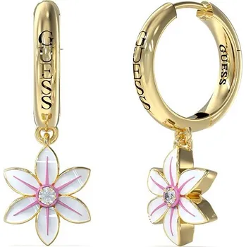 Náušnice GUESS Náušnice White Lotus JUBE04137JWYGWHT/U