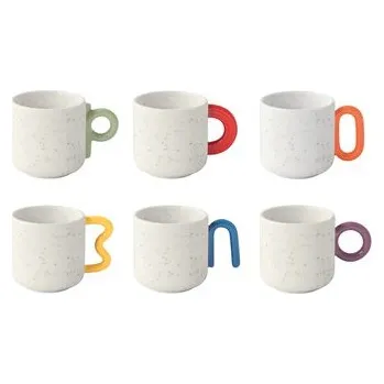 Sada šesti porcelánových hrnků Creative Coloured (cs, Easy Life)