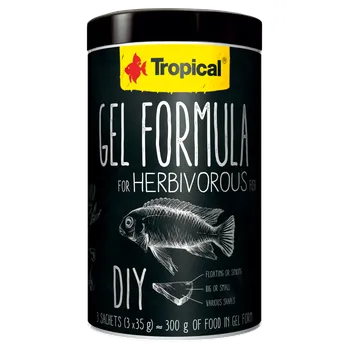 Návnadová surovina TROPICAL GEL HERBIVOROUS 1000 ml / 3 x 35 g
