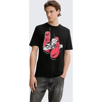 Pánské tričko Pánské tričko HUGO Diboxer 50542560 černé Velikost: L