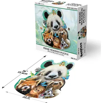 Puzzle PRIME 3D Dřevěné PUZZLE - Afrika 300 dílků