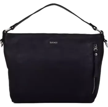 SEGALI Dámská kožená kabelka SG-29066 černá