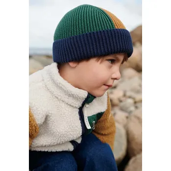 Čepice Dětská bavlněná čepice Liewood LW15022 zelená 79X, vel. 1-2 roky