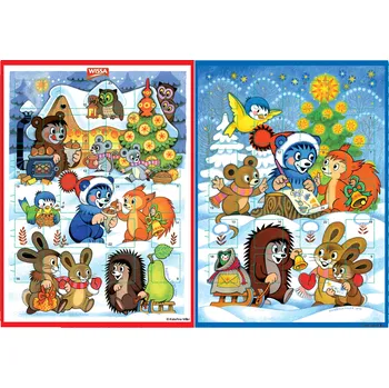 Čokoláda Wissa Adventní kalendář krteček 50g