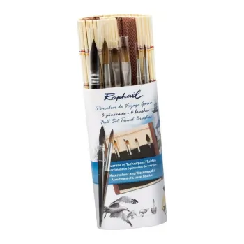 Umělecký štětec Sada štětců Raphael Precision v bambusovém obalu