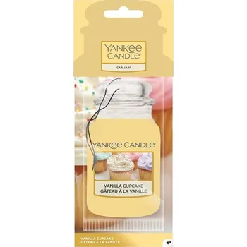 Vůně do auta YANKEE CANDLE VANILLA CUPCAKE VŮNĚ DO AUTA - PAPÍROVÁ AUTO VISAČKA