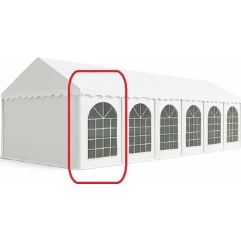 Zahradní altán PENZO Bočnice s oknem 2 x 2 m červeno/bílá