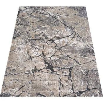 Koberec Moderní hnědý koberec s přírodním vzorem - obdélníkový Šířka: 60 cm | Délka: 100 cm