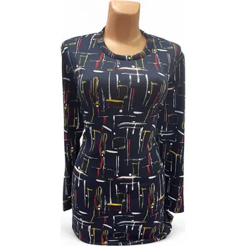 Dámský svetr Svetr VANDA, Barva Modrá, Velikost XL 44, Materiál 89%Akryl 10%Pe 1% lycra