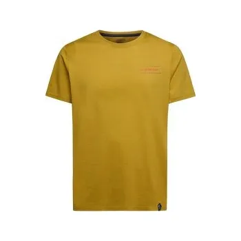 Pánské tričko La Sportiva MANTRA T-SHIRT Men Savana/Mountain Red červená L