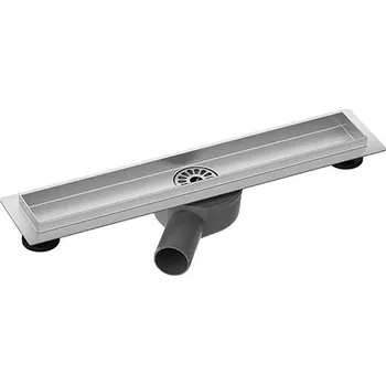 Odtokový žlab 54x8,1 cm stříbrná/šedá