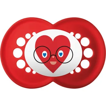 dudlíky MAM DUDLÍK ORIGINAL 6, červené/srdce