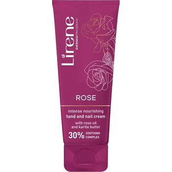 Péče o ruce LIRENE krém na ruce RŮŽE s bambuckým máslem, 75 ml