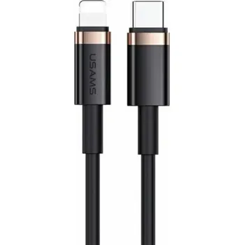 Počítač Usams USB-C – Lightning kabel 1,2 m černý (SJ484USB01)
