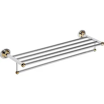 Držák na ručník Držák ručníků 66,5x12 cm stříbrná/zlatá