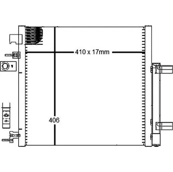 Výparník klimatizace Kondenzátor, klimatizace MAHLE AC 128 000S