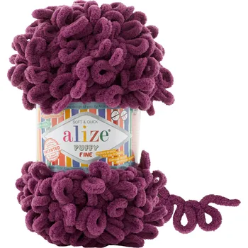Alize Příze Puffy FINE 111 fialová