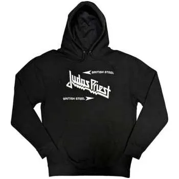Pánská mikina Merch Judas Priest: Judas Priest Unisex Pullover Hoodie: British Steel Logo (xx-large) XXL