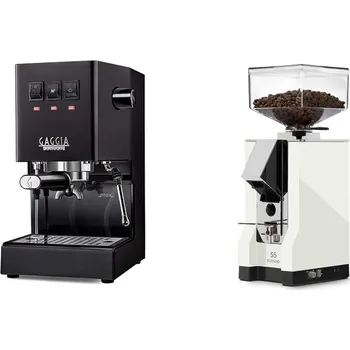 Kávovar Gaggia Classic E24, black + Eureka Mignon Silenzio 55, CR white