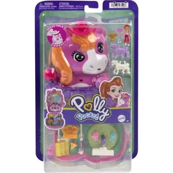 Panenka Mattel Polly Pocket™ Pocketka do kapsy Ródeo s poníkem JCR39