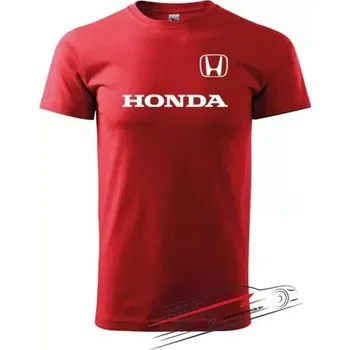 Pánské triko s motivem Honda červené S