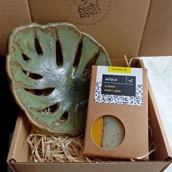 Mýdlo Sada s makovým mýdlem a mýdlenkou