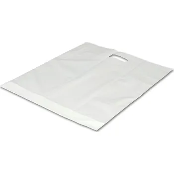 Nákupní taška Taška igelitová velká s průhmatem bílá 54 x 59cm