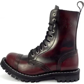 Dámská zimní obuv Steel boty 10 dírek 105/106/O/BLACK bordó, velikost 39