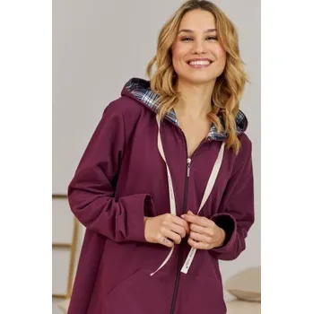 Dámský župan Dámský župan Doctor Nap 7107 - bavlna Vínově-červená S
