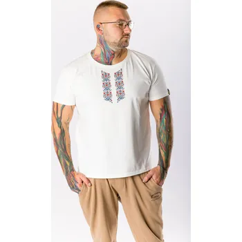 Pánské tričko GoldBee Pánské Tričko Morava Heart Flower White Barva: Heart Flower White, Velikost: M