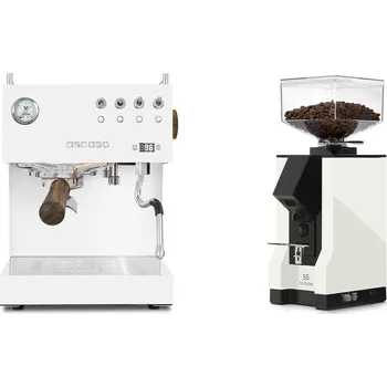 Kávovar Ascaso Steel DUO PID, White&Wood + Eureka Mignon Silenzio 55,…