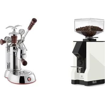 Kávovar La Pavoni Esperto Abile + Eureka Mignon Silenzio 55, BL white